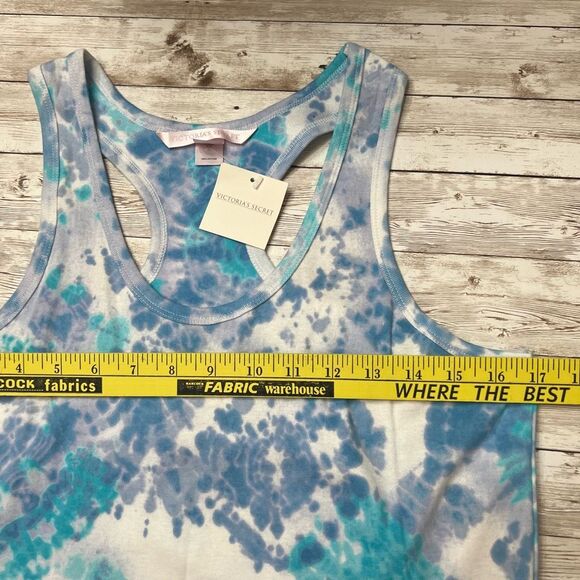 NWT Victoria’s Secret Tank Top Women's Size Large Multicolor Racerback Tie Dye - Picture 5 of 10